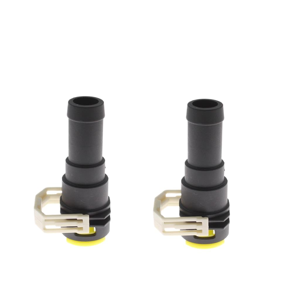 Jypudpewh 2Pcs Cooling Water Hose Connector 1/2 2 5 10X D651-61-240 Compatible With 3 2004-2012 Bk Bl Compatible With 6 2008-2012 Gh Compatible With 5 Cr 2 De(2Pcs)