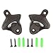 Wall Mount Bottle Opener, 2 PACK Vintage Style Cast Iron Beer Bottle Opener by Lofekea