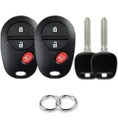 KeylessKing* 2-Pack Keyless Entry Remote Fob For Honda Pilot 2009-2015 (KK-6682, KR55WK49308)