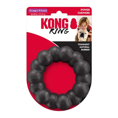 KONG Extreme Ring - Langlebiges Ringspielzeug aus Naturkautschuk - Für Gesunde Kaugewohnheiten - Für XL Hunde