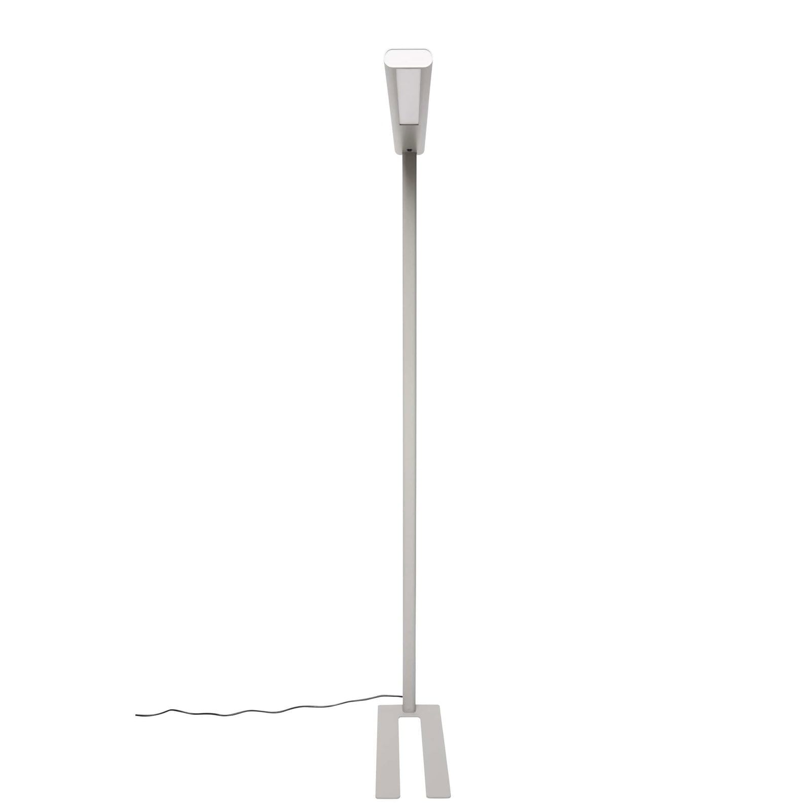 MAUL Lampa Stojąca Led MAULjet – Szeroka Lampa Robocza do Biura – Energooszczędna Lampa Stojąca O Temperaturze Barwowej 4000 K – Srebrna
