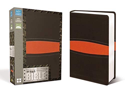 NIV, Boys Bible, Leathersoft, Brown/Orange
