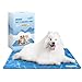 Nobleza - Alfombrilla refrescante para Mascotas Grandes. Auto refrigerante No tóxico. Ideal para para Perros, Gatos en Verano. 90 * 50 cm, Color Azul, L