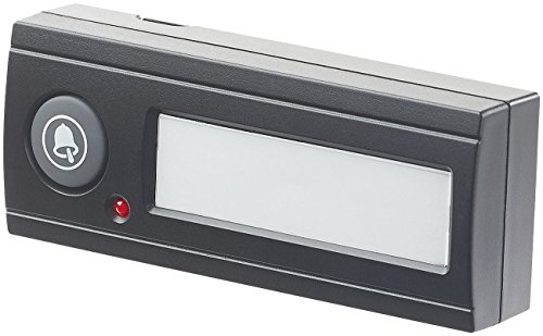 CASAcontrol Funkklingel: Funk-Türklingel, Licht- & Ton-Signal, 100 m Reichweite, WASSERGESCHÜTZT MIT IPX4, schwarz (Funkklingel Batterie… – Ansicht 3