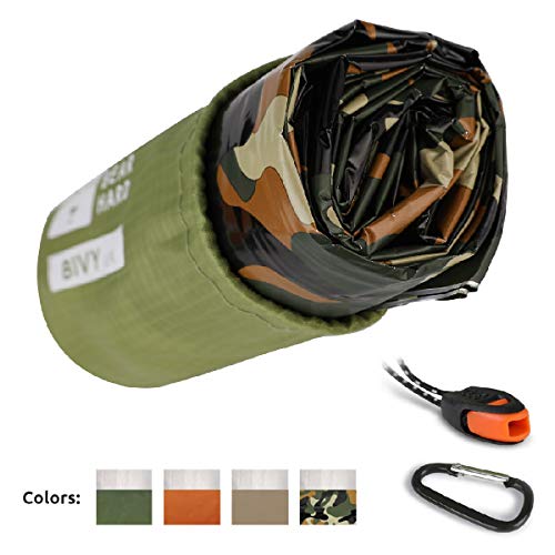Bearhard Emergency Sleeping Bag Emergency Bivy Sack Ultralight Waterproof Thermal Survival Bivy Sack