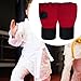 predolo Boxing Inner Gloves Gel Boxing Hand Wraps Gear Padded Kickboxing Mitts Half Finger Gloves for Sparring Workout Sports, Red