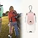 Lljsszr Golf Ball Waist Bag for 2 Golf Balls Attraction Closure with Buckle Clip Portable Storage Case, White and Pink