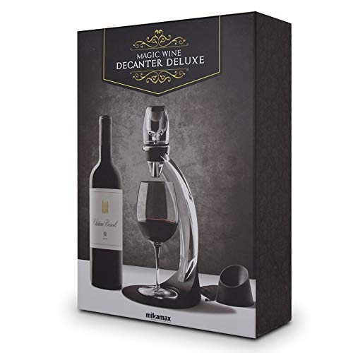 mikamax - Magische wijnkaraf - Magic Wine Decanter - Deluxe - zwart - met standaard - wijnkaraf - Afbeelding 3