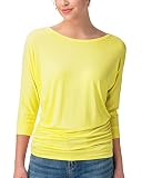 DIY Lemon Meringue Cosplay Guide for Beginners 3 Yellow Scoop Neck 3/4 Sleeve Shirt