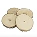 brightmaison Natural Wood Coaster Set 4 pcs with Tree Bark Wooden Coasters Each Measures About 3.5 inches in Diameter
