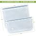 KoolerThings 10 Pack Reusable Sandwich Bags, Leakproof, Transparent, Rectangular, Plastic Bags with PEVA Lining, Silicone & PEVA Material, Self Seal Closure