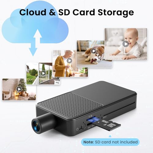 Stenrital Wifi Mini Camera | Hidden Spy Camera | 10Hr Nonstop Recording Nanny Cam, Cloud & Sd Storage, Ai Motion Detection, Clear Night Vision Wireless Security Camera thumb #6