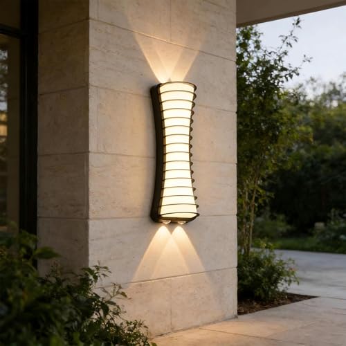 LED extérieur applique murale moderne noire étanche IP65 eclairage mural terrasse