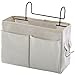 Sraeriot Bettaufhänger Aufbewahrungstasche Caddy Pocket Nighttin Organizer Korb Weiß für Etagenbett Wohnheim Zimmer Etagenbett Organizer