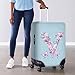 Wdktrgetd 29-32 inch Scratch Suitcase Cover Personalized Carry On Cover Protector Instrument Luggage Covers for Women Fashionable Box Covers Girlfriend Birthday Gift BLUE V