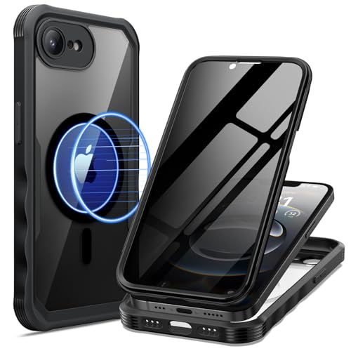 Étui iPhone 16e anti-regard protégeant l'écran et la caméra