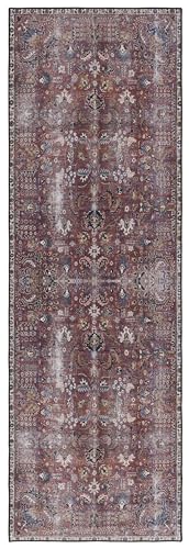 Tapete Runner 2'6" x 6' Rojo y Beige SAFAVIEH miniatura 3