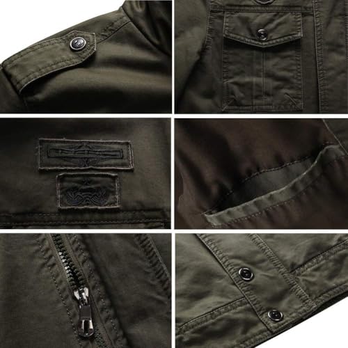 JITUUE Jackets for men Military Cotton Outdoor Coat Stylish Casual Washed Cotton Tactical Lightweight Windbreaker Jackets4