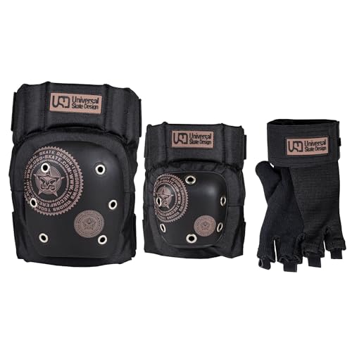 USD Core Tri-Pack - Schwarz for Inline Skating, Roller Skating and Skateboarding, Protection, Art. nr.: 901135