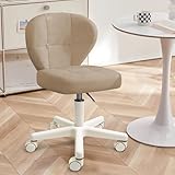 幸せな形 デスクチェア オフィスチェア昇降式 PUレザー 机 椅子 セット 可愛い 回転椅子 背もたれ 疲れない キャスター付き 化粧チェア おしゃれ 安全防爆ベース 耐荷重100kg 在宅勤務 診察 美容室 勉強 イス 完成品 座面高さ38～48cm 単品 カーキ
