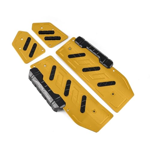 Repose-pieds de moto en aluminium jaune ADV 350 finition haut de gamme