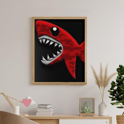 Kit diamond painting requin à offrir en cadeau créatif pour adulte et débutant - 5
