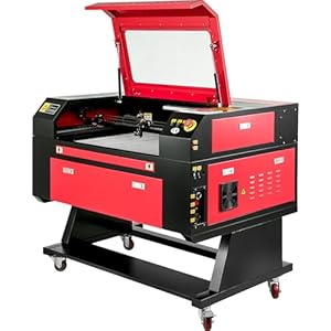 PEIXU 80 W CO2-lasergraveermachine voor laserprinters, 700 x 500 mm, met Rdworks en ruis, systeem en USB 2.0-aansluiting, geschikt voor het snijden van hout en leer