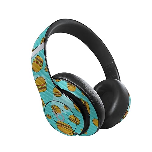 Image of MightySkins Carbon Fiber Skin Compatible with Beats Studio Pro - Burger Heaven | Protective, Durable Textured Carbon Fiber Finish | Easy to Apply