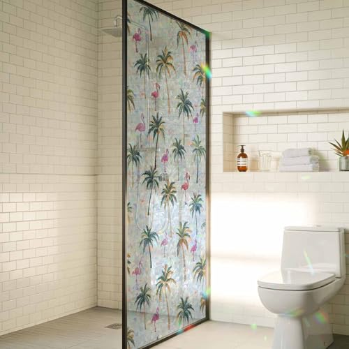 Película Decorativa de Vidrio con Efecto 3D de Plantas Tropicales miniatura 4