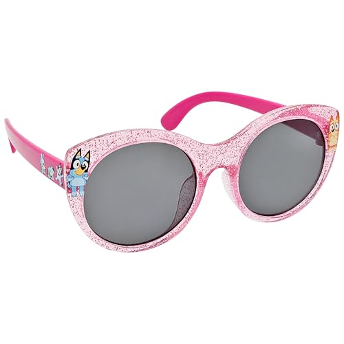 ARKAID Bluey Girls Pink Sunglasses | Featuring Bluey and Bingo | UV 400 Protection | One Size Fits Most Kids and Toddlers