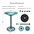VIVOSUN 28” Solar Bird Bath, Solar Powered Pond Fountain Combo Set for Outdoors, Gardens, Patio, Yard, Deck, Green