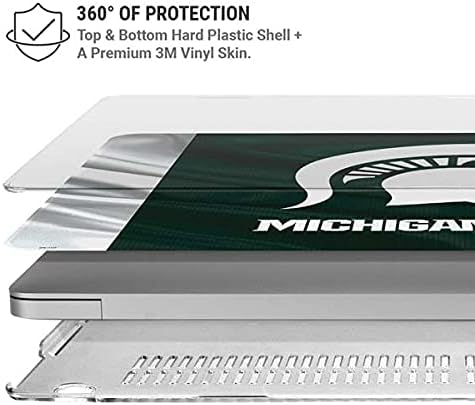 Skinit Case + Skin Compatible with MacBook Air 13in (2020) - Officially Licensed Michigan State University Away Grey Jersey Design