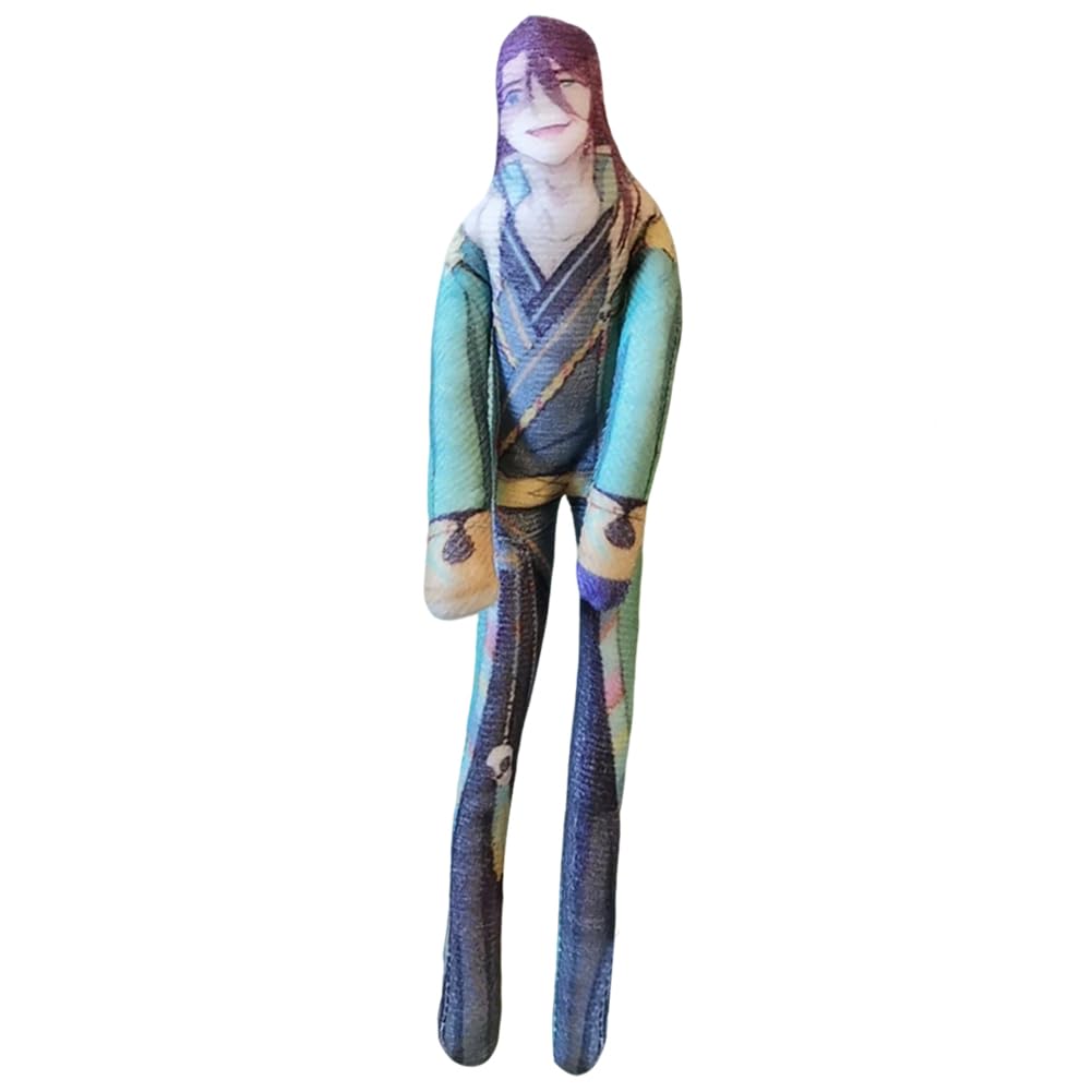 Zhongkaihua Qi Rong Plush Figure Soft Stuffed with Twistable Human-Shaped 28CM Anime Pillow Throw Decorations Collectibles Funny Gifts