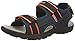 Geox JR Sandal Strada Sportivi, Navy Fluo Arancione, 32 EU