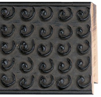 Picture Frame Moulding (Wood) 100ft Bundle - Ornate Black Finish - 2