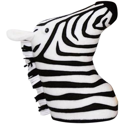 Décoration murale zèbre peluche coton pour égayer un mur blanc de pépinière