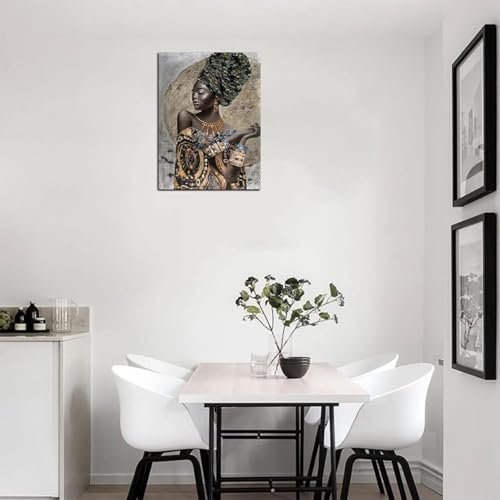 Toile murale africaine style bohème abstrait pour décoration de salon moderne 30x55 cm