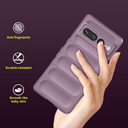 Image of Amazon Brand - Solimo Mobile Cover for Google Pixel 7 Pro 5G (Silicone Lavender)