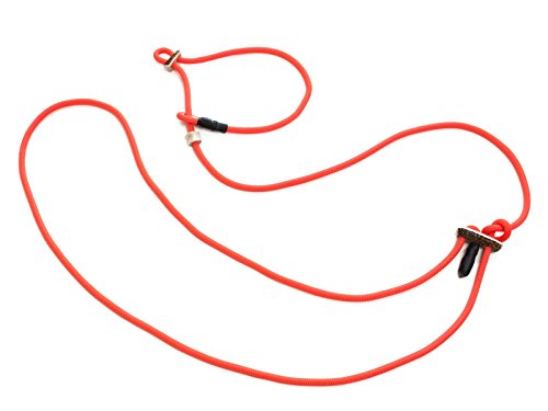Mystique® 'Hunting Profi lautlos Umhängeleine 8mm mit Zugbegrenzung 280cm neon orange