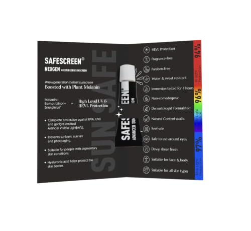 Image of CHOSEN NEXGEN SPF 60 PA++++ Moisturising Sunscreen | SAMPLE PACK |Broad Spectrum UV+IR+Blue Light Protection | Hydrating Dewy Finish | No White Cast | 10Hr Water-Resistant | Fragrance-Free | Sensitive Skin | 1.5ml