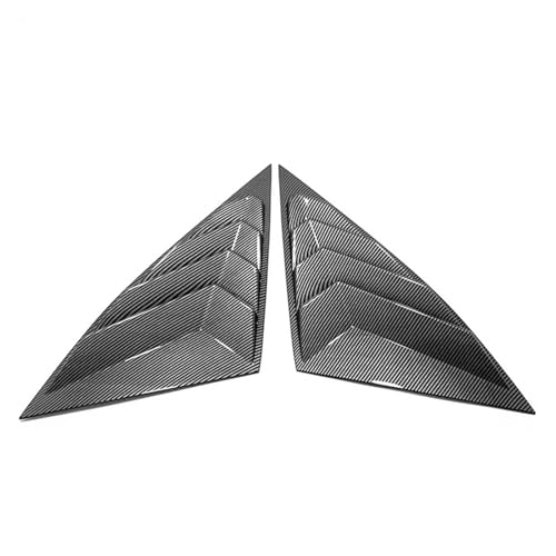 2PCS Car Rear Window Shutter Cover Trim Compatible for Hyundai Tucson L NX4 2021 Carbon Fiber Window Louver Side Vent Trim Car Accessories(2Pcs Carbon Fiber)