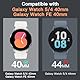 JETech Schutzfolie für Samsung Galaxy Watch FE/5/4 40mm, Panzer Schutz Glas Displayschutz 2,5D Runde Kante, HD Klar, 3 Stück