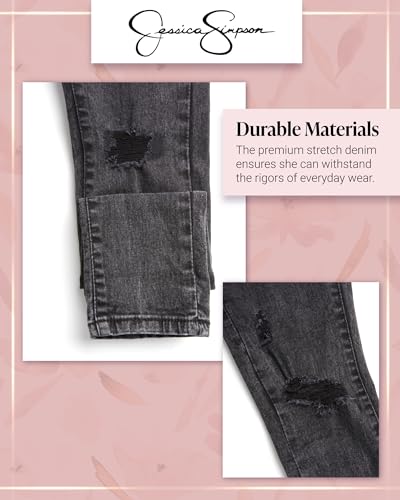 Jessica Simpson Girls Jeans - Comfort Stretch Skinny, Flare, Straight Cut Denim Jeans - Casual Pocket Jeans for Girls (4-16)4