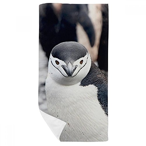 Serviette de bain pingouin multicolore absorbante et compacte 35x70cm - 2