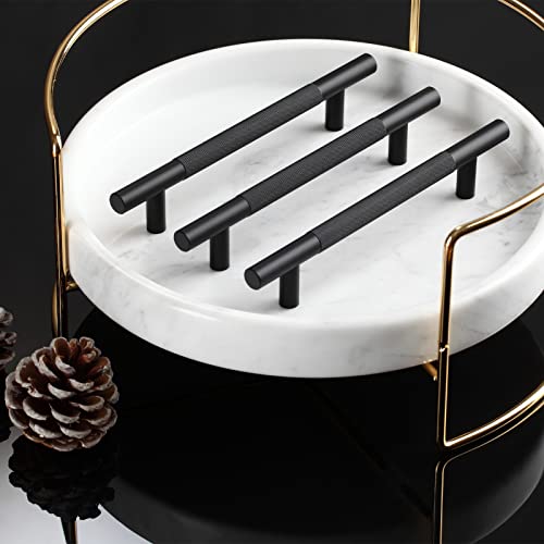 Aititan 10 Pack Black Cabinet Handles Knurled Cabinet Pull - 7 Inch (5 Inch Hole Centers) Matte Black Cabinet Pulls And Black Handles For Kitchen Cabinets, Dresser Drawers And Wardrobe #TOP4