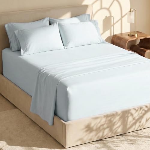 Image of Hearth & Harbor Bed Sheets, Luxury Soft 6 Piece Bed Sheet Set Extra Deep Pocket Fitted Sheets Fits Mattress up to 21 inch, Double Brushed Bedding Sheets & Pillowcases,