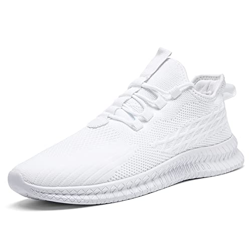 Mens Walking Shoes Tennis Sneakers Running Workout Jogging Rubber Athletic Sole Ultra Light Breathable Comfortable Non Slip Fashion