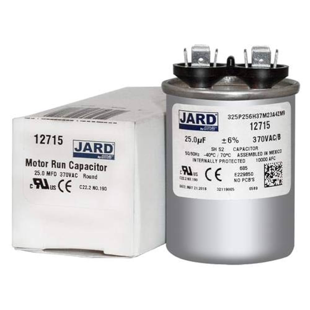 ドラカプ 25 uf MFD 370 Volt VAC Upgrade/Replaces GE Z97F9606 - Round