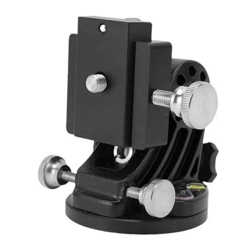 fosa Latitude Adjustment Base for Adults Astronomy, Telescope Tripod 3/8 Inch 0-90 Degree Adjustable Equatorial Mount, Equatorial Wedge Telescope Mount Latitude Base (All Black)