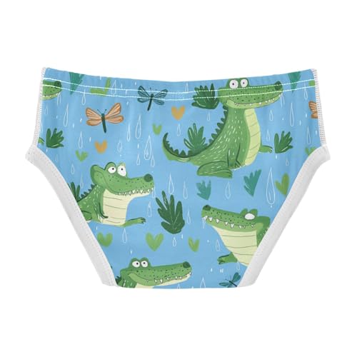 Wusikd Cute Alligators Boys' Underwear Cotton Raindrops Boys Briefs Soft Toddler Underwear 2T2
